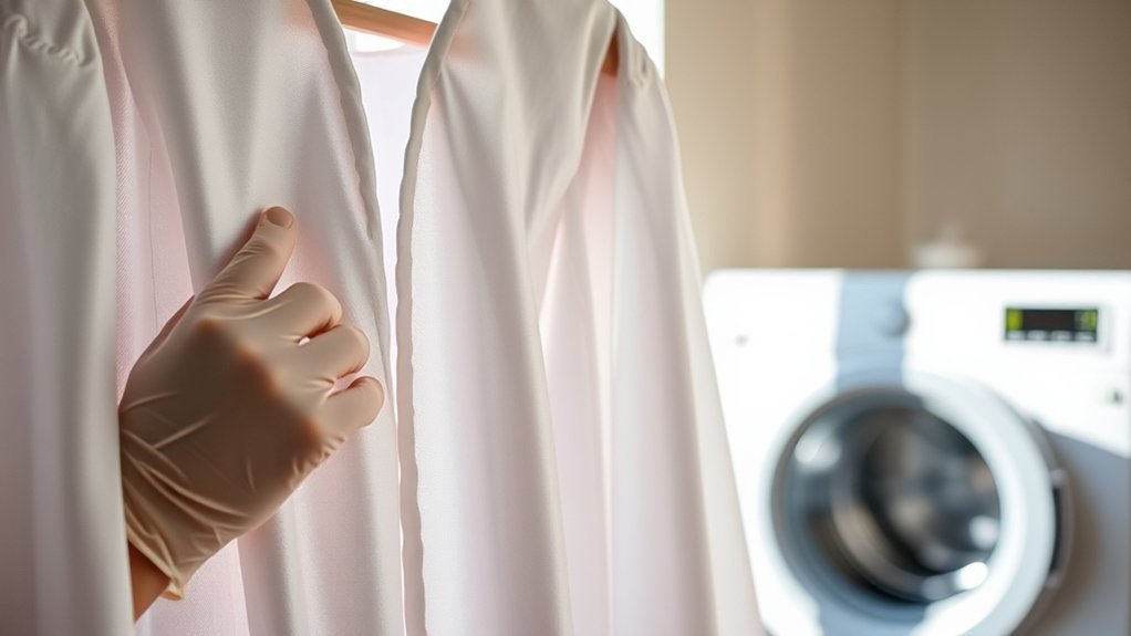 home gown cleaning risks