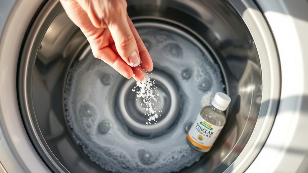hot water vinegar salt cleaning