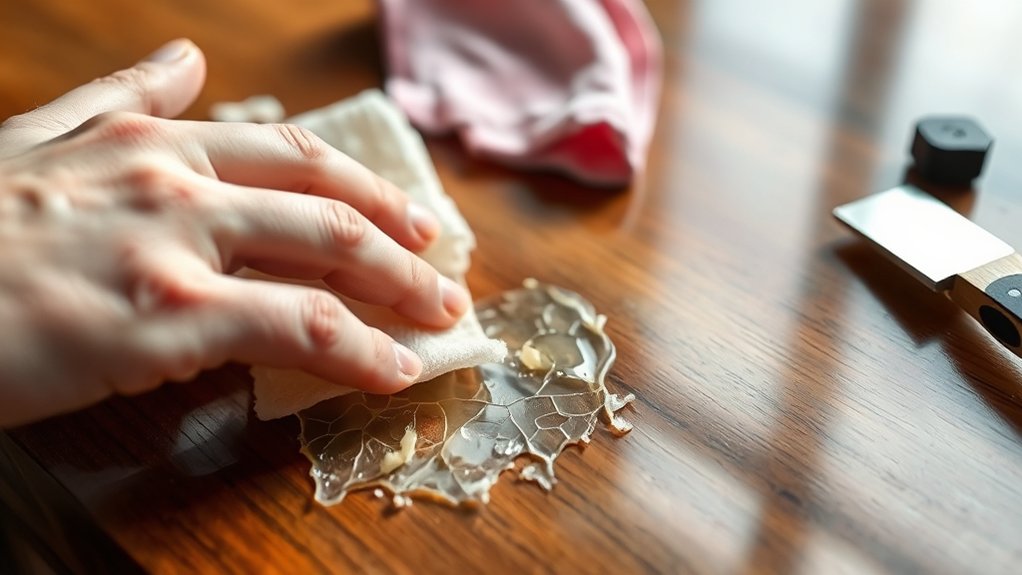 identify dry wax residues