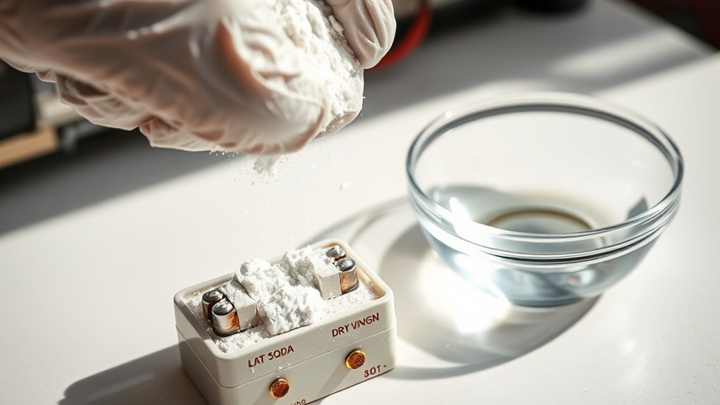 neutralize battery acid safely