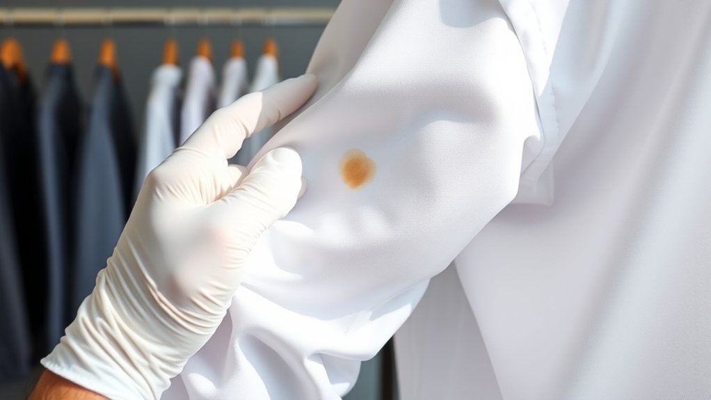 oil and protein stains