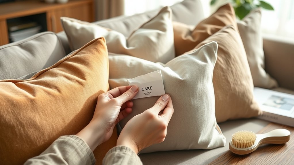 read labels for safe cleaning
