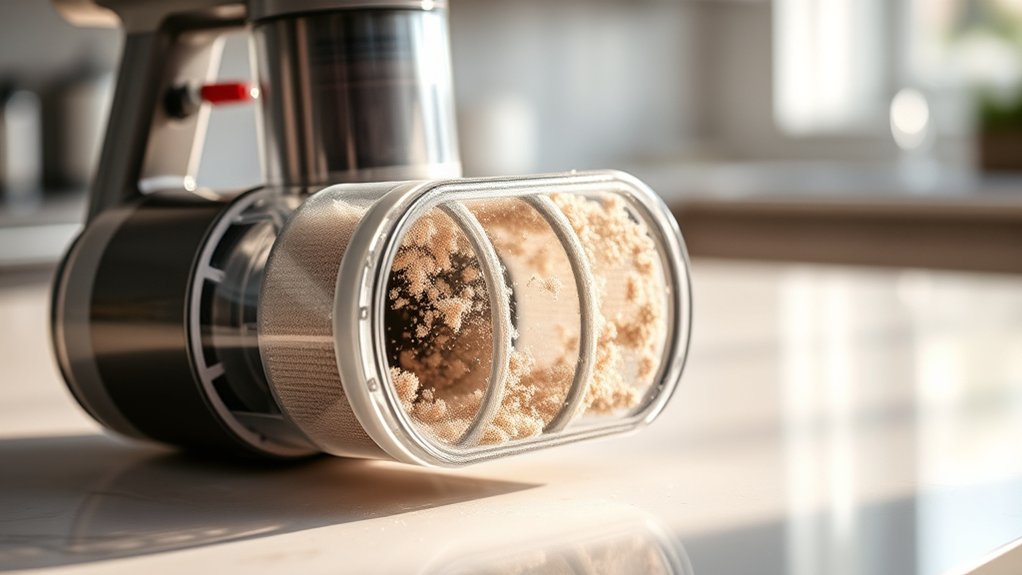 regular filter cleaning prevents clogs