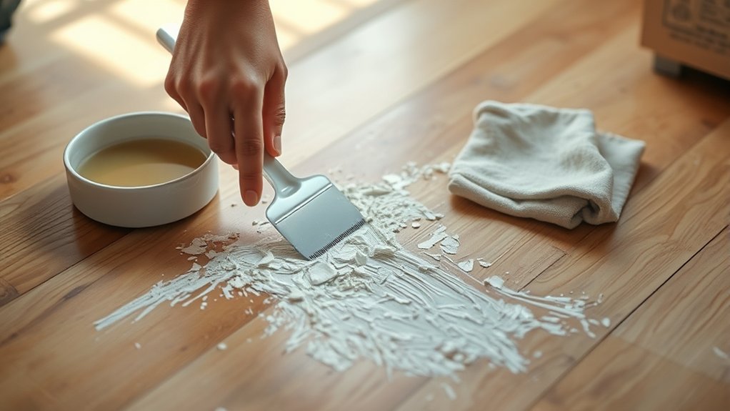 removing dried paint stains