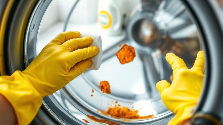 removing rust from washing machine