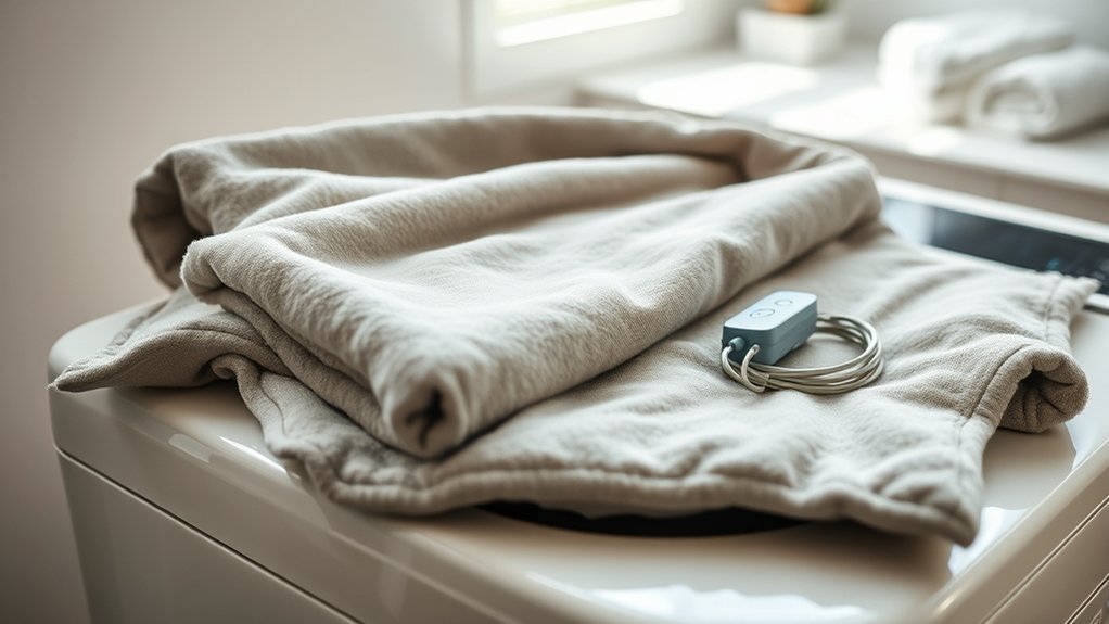 safe electric blanket drying