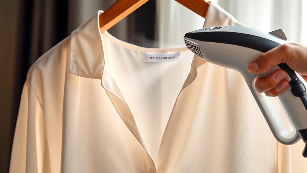 safe steaming for delicate garments