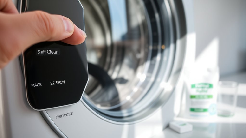 self cleaning washing machine routine