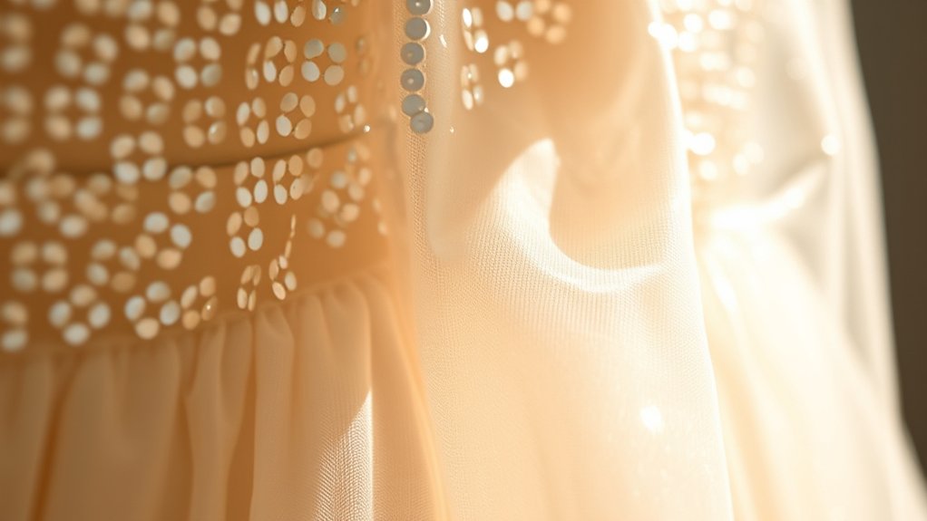 sequin attachment methods impact care