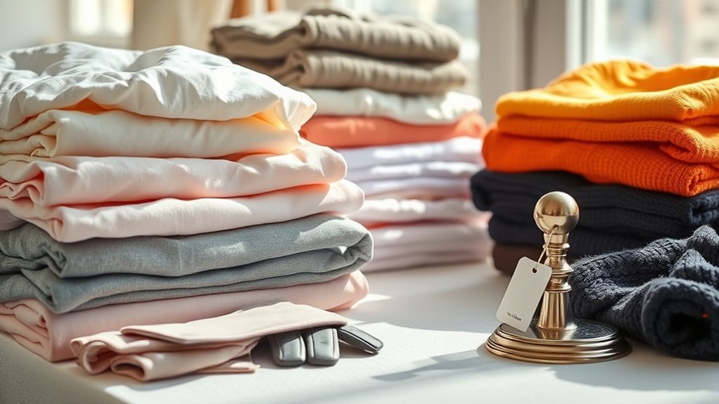 sort by fabric and color