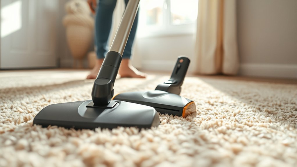 vacuum thoroughly before dry cleaning