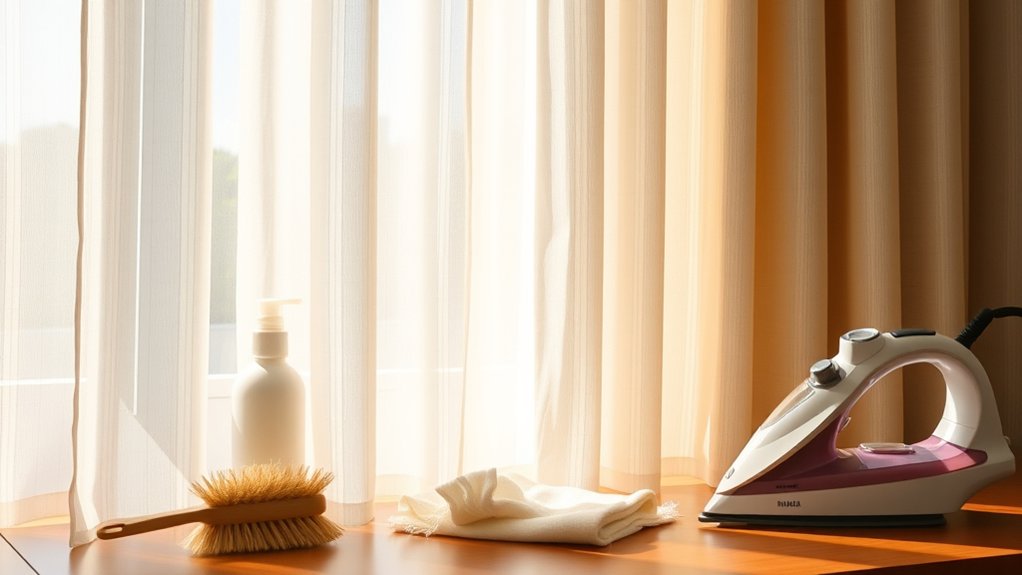 washing dry clean curtains