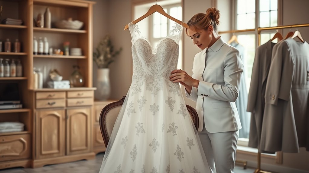 wedding dress dry cleaning