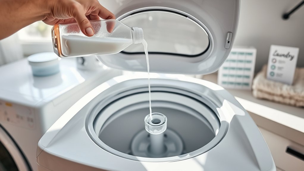 add detergent before clothes