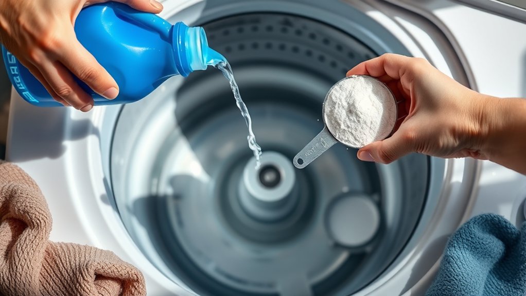 add detergent before clothes
