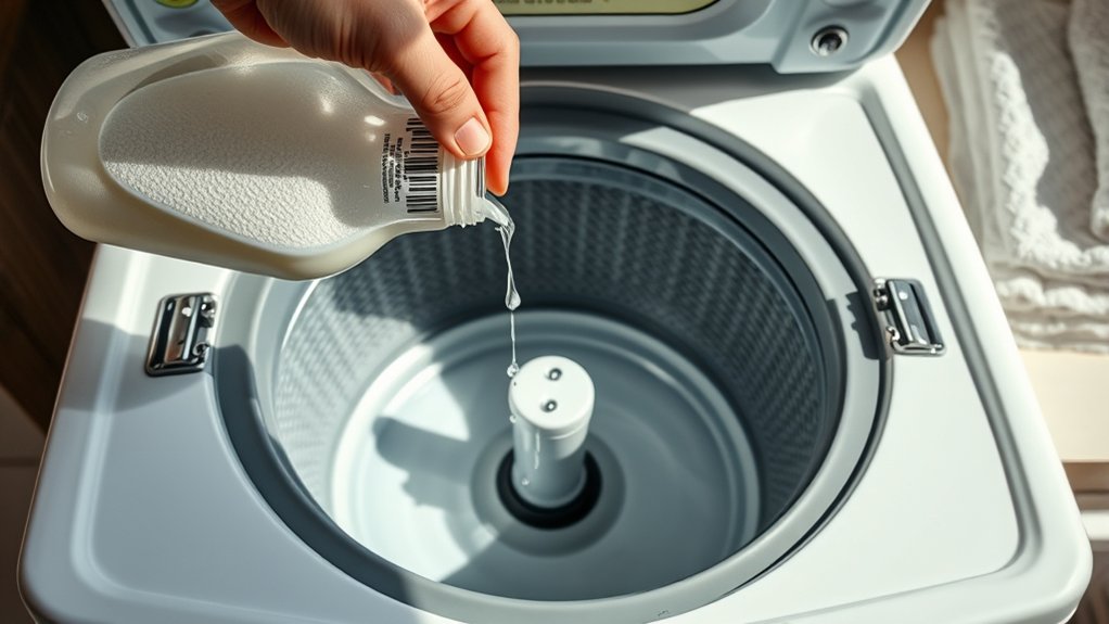add detergent properly measured