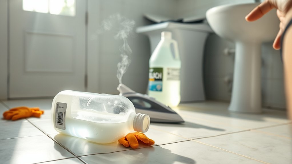 avoid bleach and vinegar