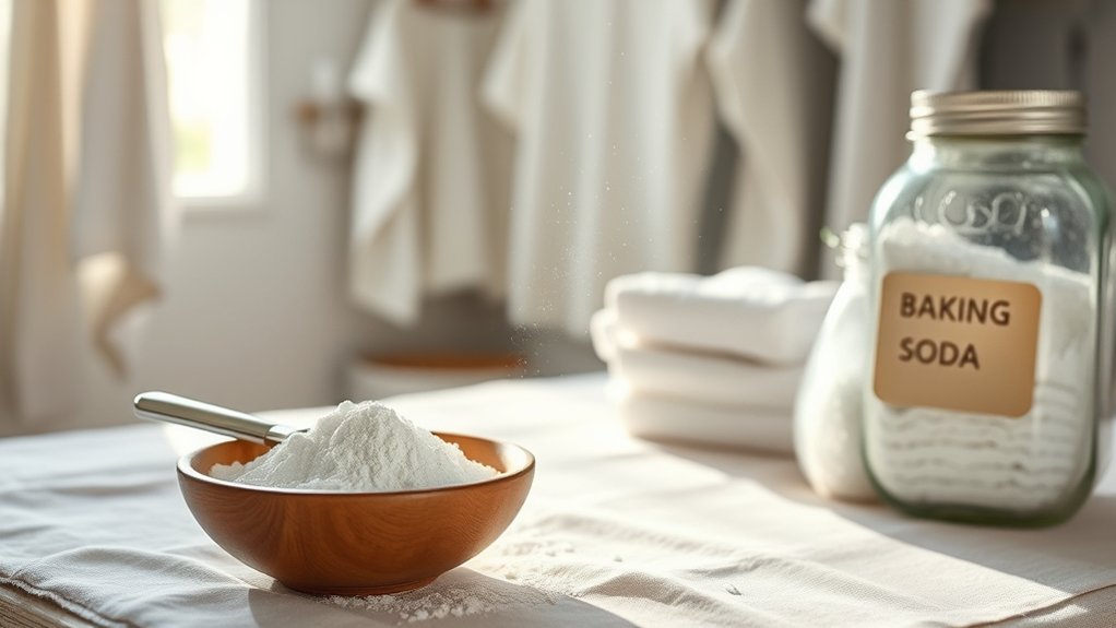 baking soda enhances laundry cleaning