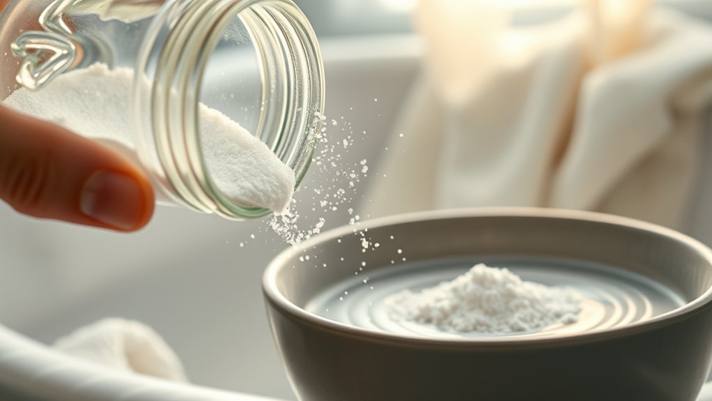 baking soda softens fabrics