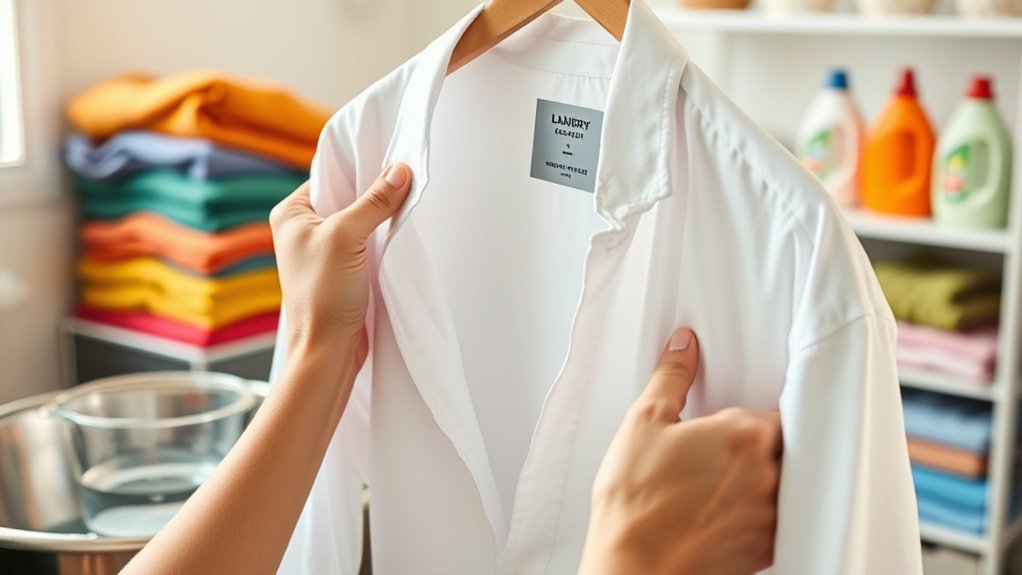 check labels for bleach