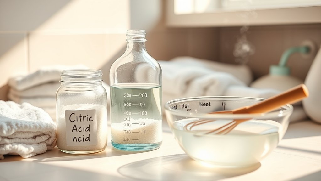 citric acid fabric softener solution