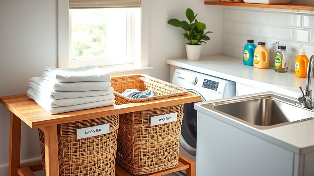 clean and organize baskets