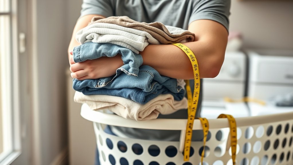 comfortable armload laundry measurement