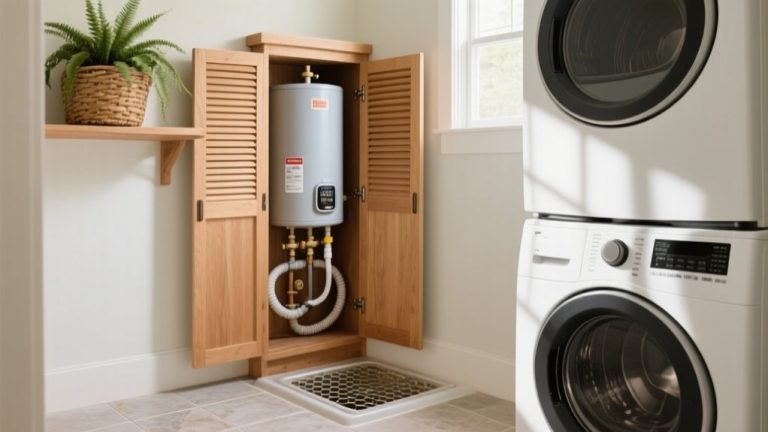 conceal water heater effectively