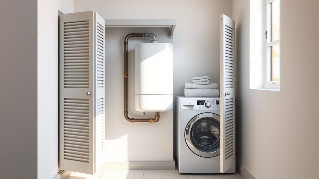 conceal water heater stylishly
