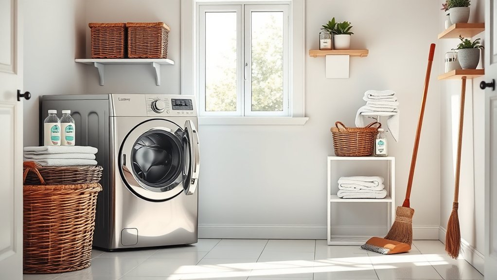 declutter and organize laundry