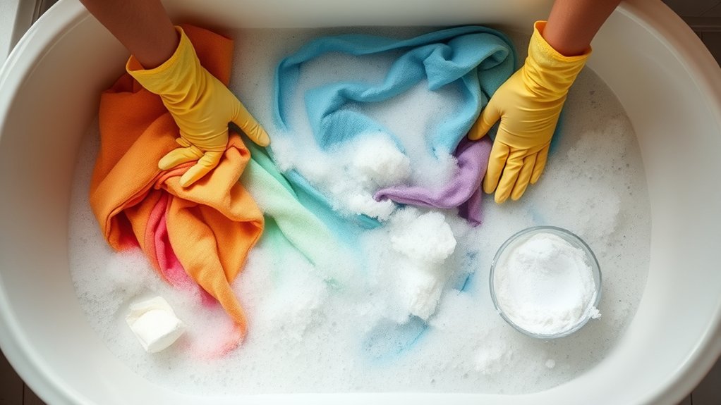 deep cleaning fabric residue