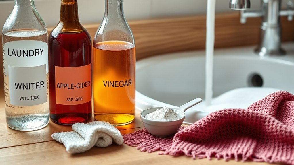 distilled white vinegar recommended