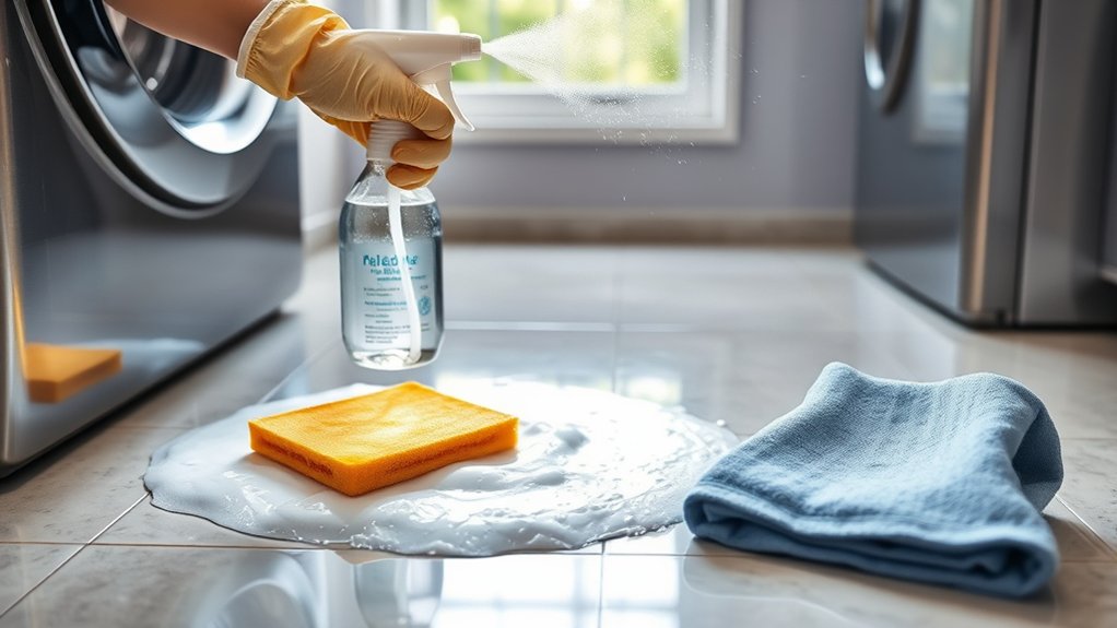 effective detergent spill cleanup
