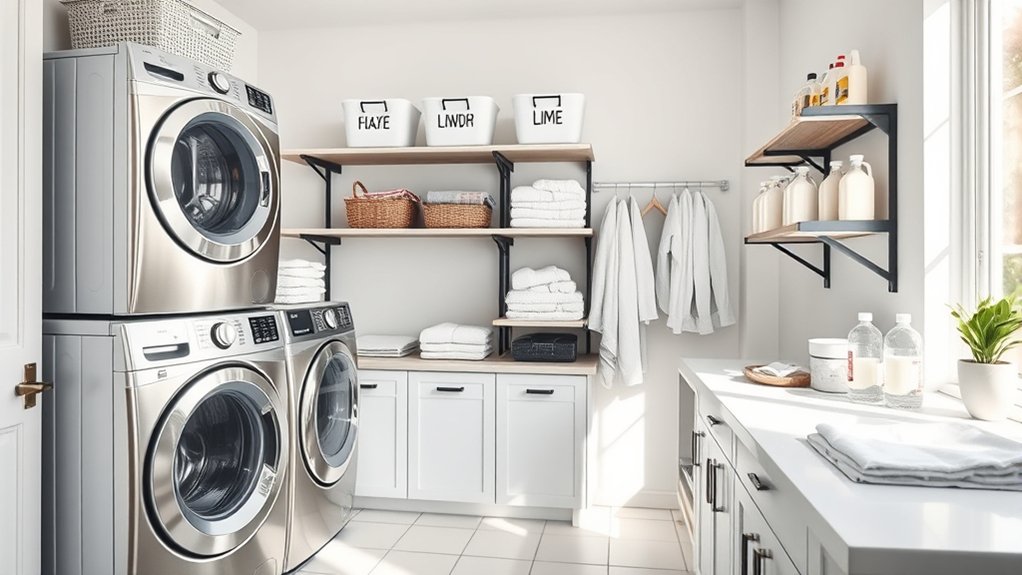 efficient laundry room organization