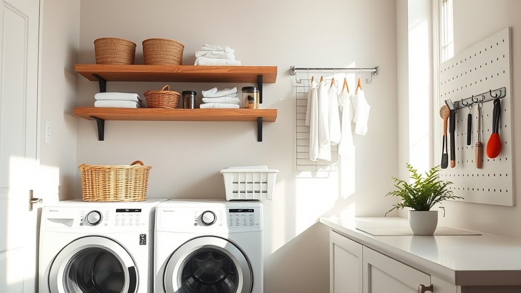 efficient stylish laundry organization