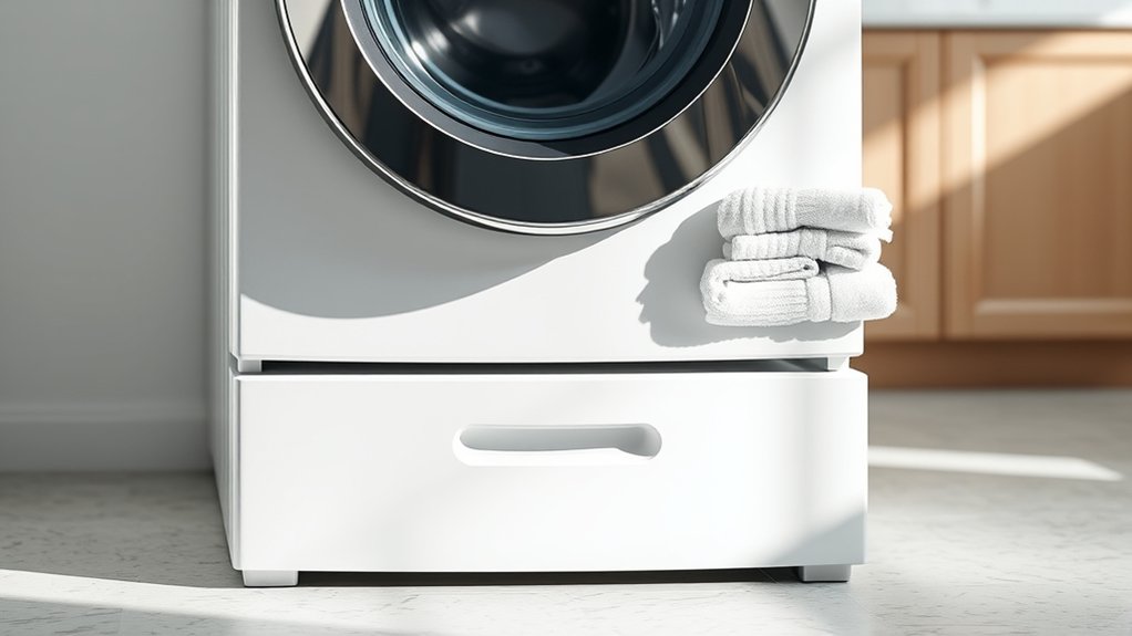elevated laundry storage solution
