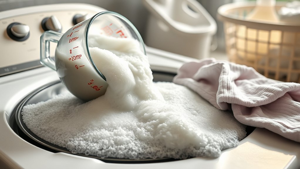 excess detergent causes residue