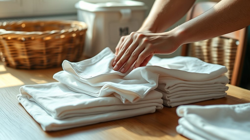 folding clothes efficiently organized