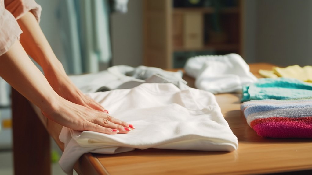folding laundry step by step