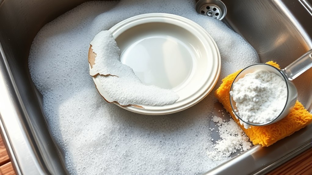harmful residues from detergent