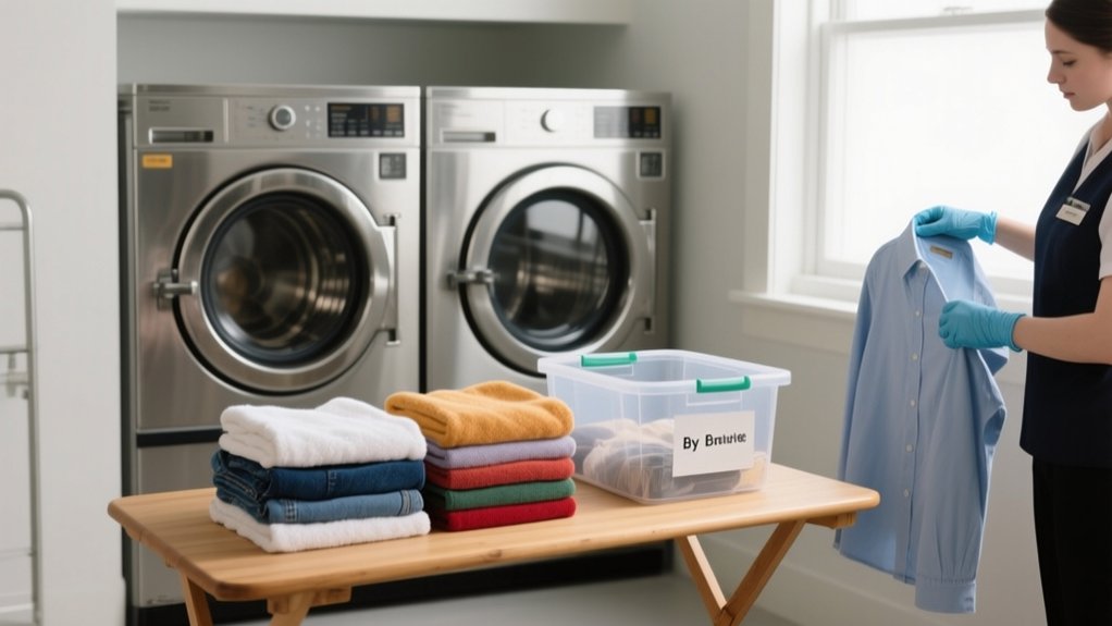 laundry cleaning and folding
