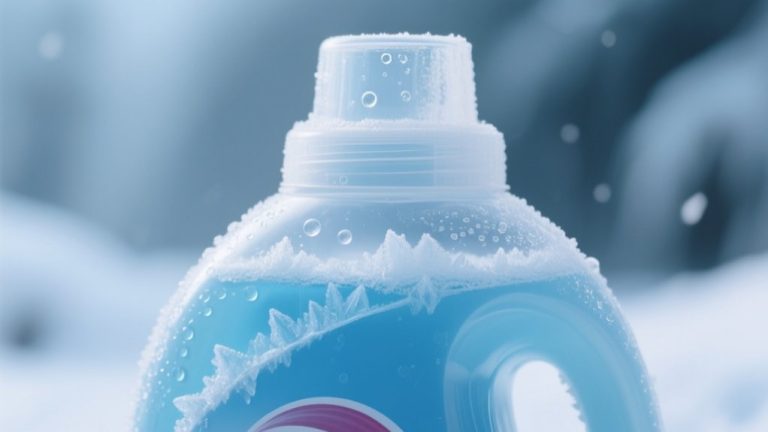 laundry detergent can freeze