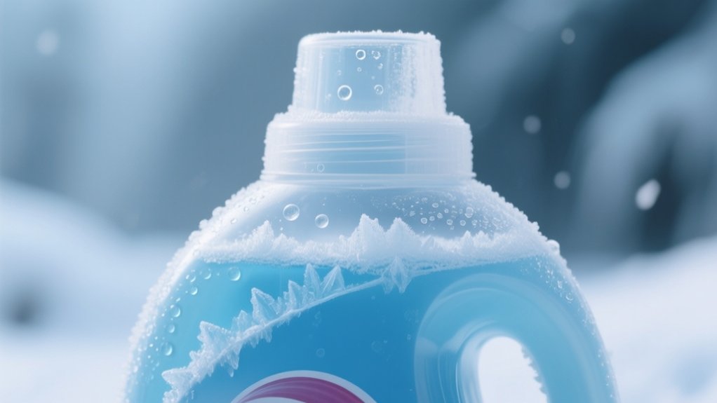 laundry detergent can freeze