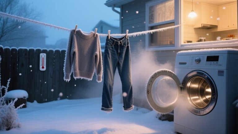 laundry possible in freezing temperatures