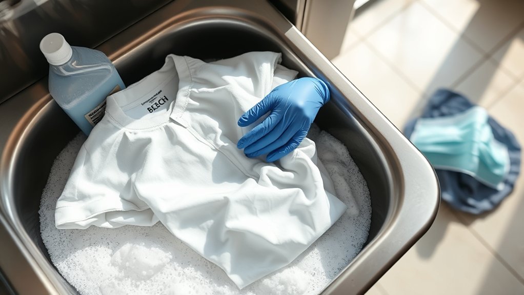 minimize germ spread laundry