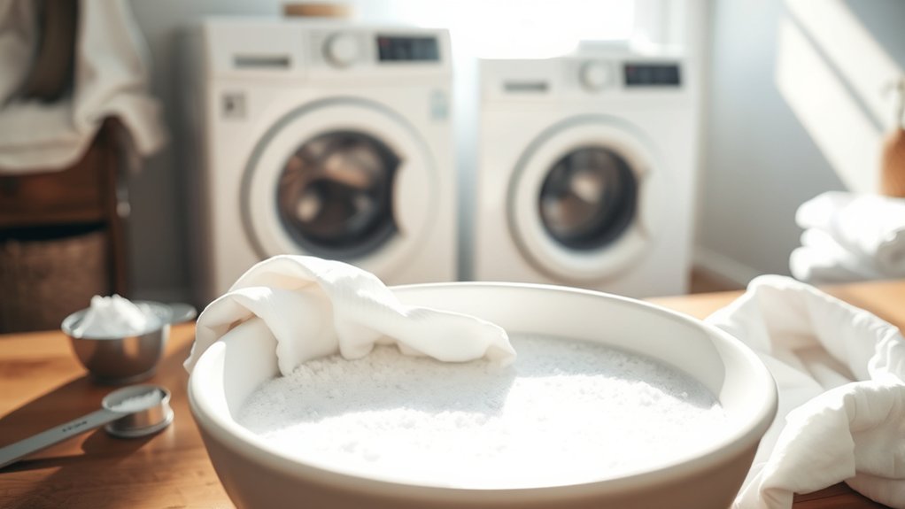 oxygen based whitening laundry method