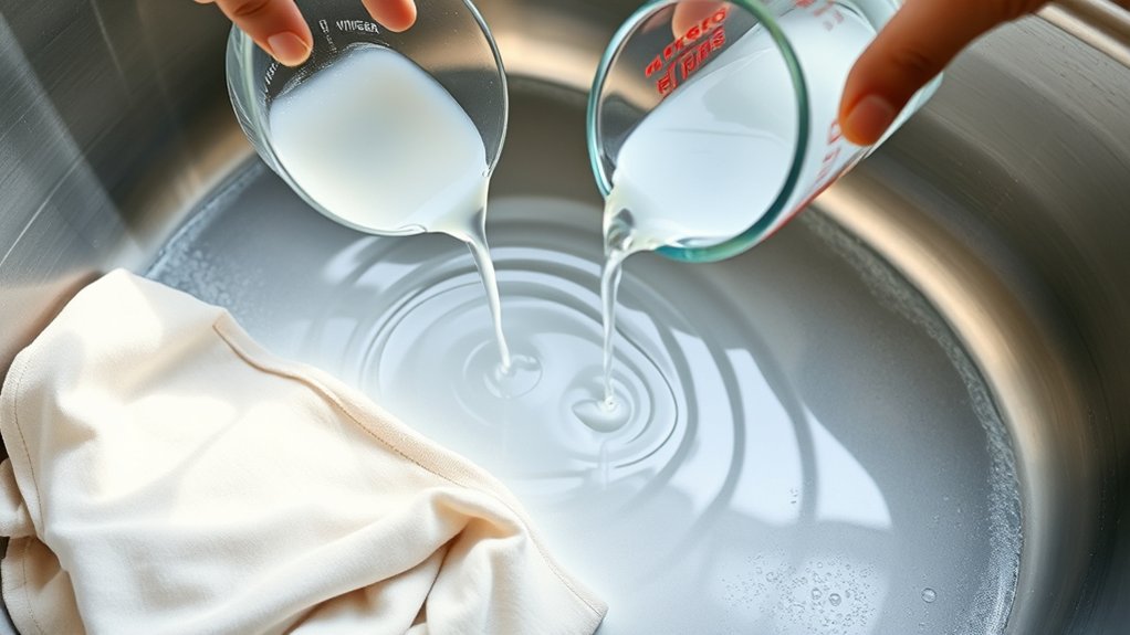 pre soak laundry with vinegar