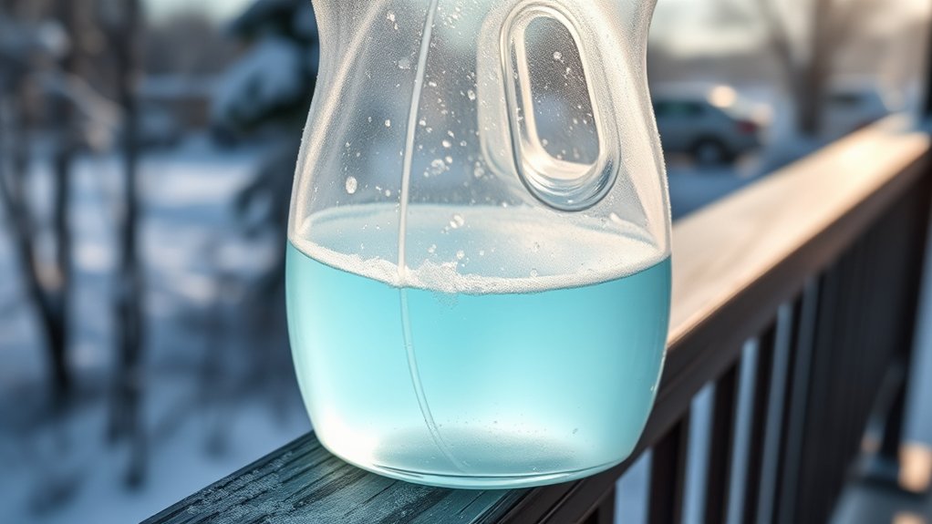 prevent laundry detergent freezing