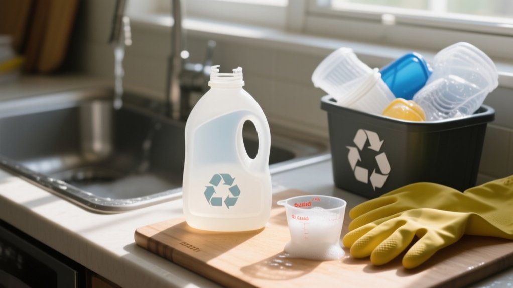 recycling laundry detergent bottles