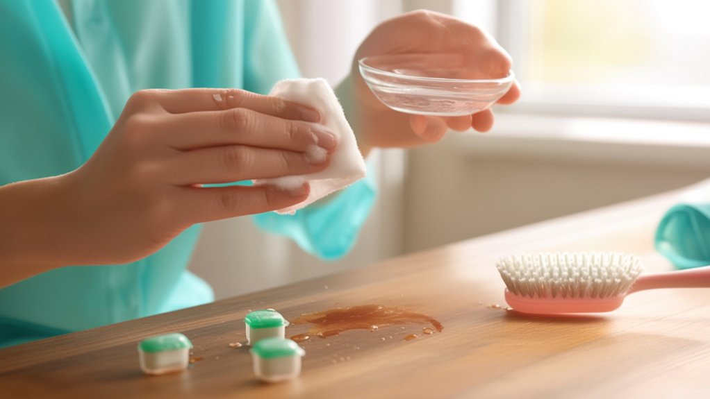 removing detergent stains effectively